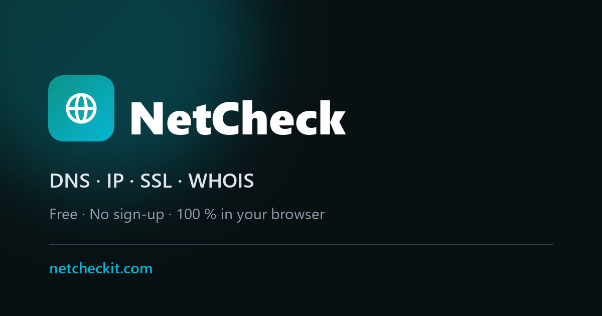 Find my local IP address and my router IP address | NetCheck